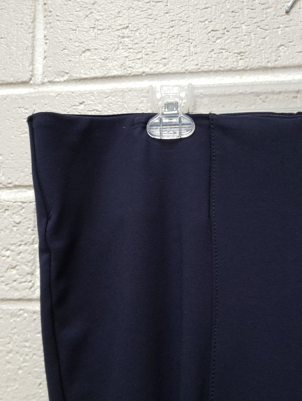 Women’s Navy Slim Ponte Knit Pants - Picture 3 of 7